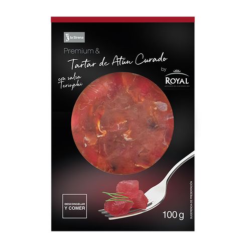 Tartar de tonyina marinada amb salsa teriyaki