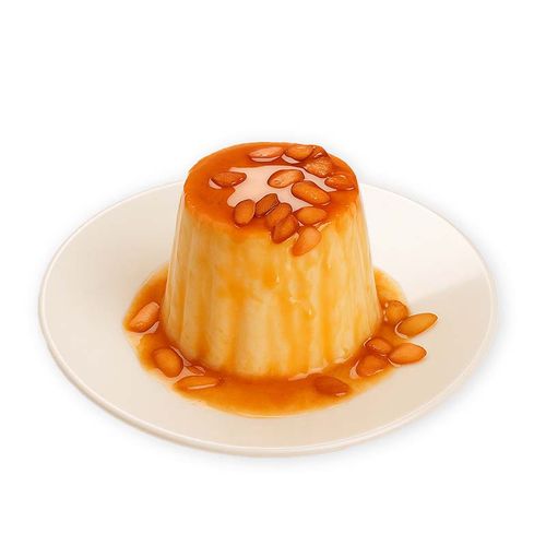 Flam gelat amb pinyons