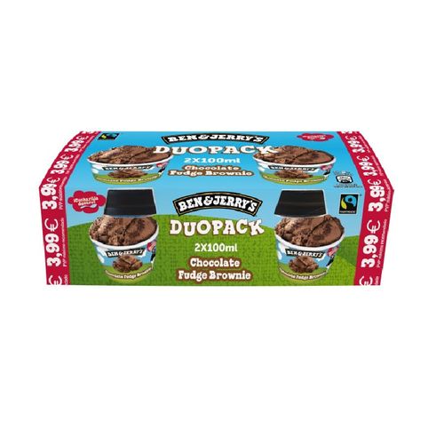 Duopack choco brownie 2x100ml B&J