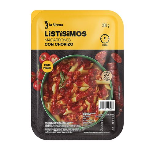 Macarrons amb Xoriço Listísimos