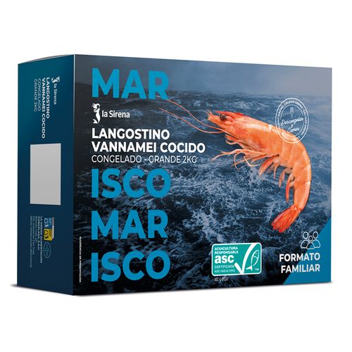 Langostino Vannamei cocido