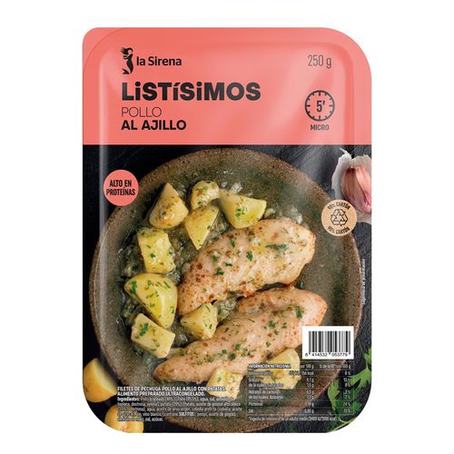 Pollo al ajillo Listísimos
