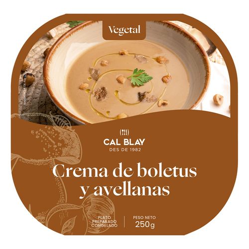 Crema de boletus i avellanes Heura