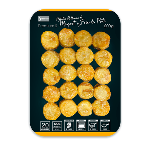 Patata cóctel magret y foie