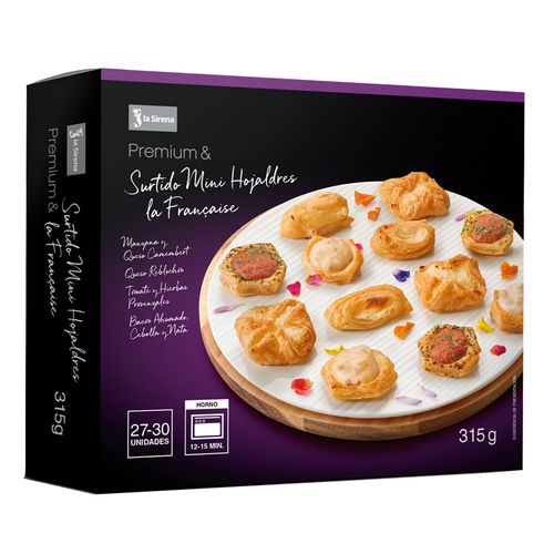 Surtido mini hojaldres la française Premium