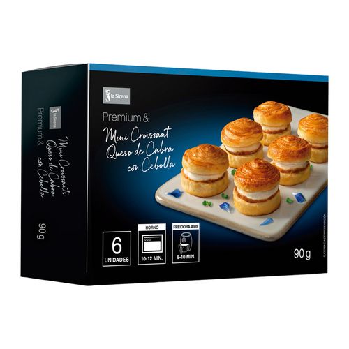 Mini croissants queso de cabra con cebolla Premium