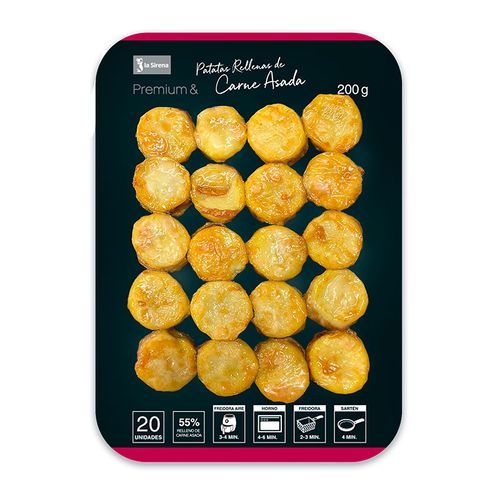 Patata cóctel carne asada