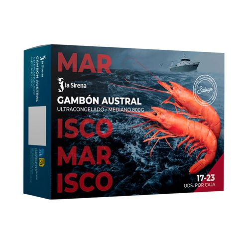 Gamba Austral mitjana 17/23 peces/caixa