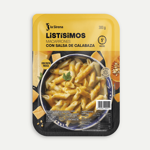 Macarrons amb salsa de carbassa Listísimos