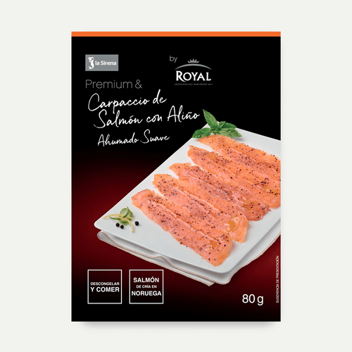 Carpaccio salmón ahumado Premium