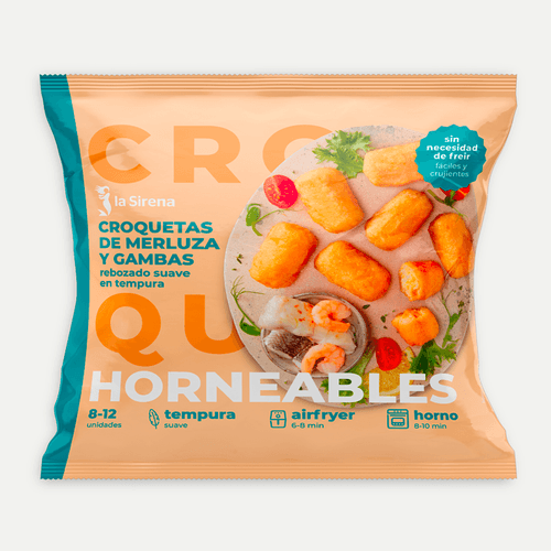 Croquetas de merluza con tempura