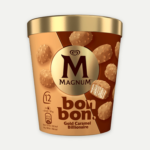 Magnum Bon Bon gold caramel billionaire