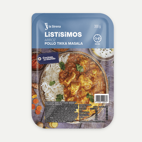 Arroz con pollo Tikka Masala Listísimos