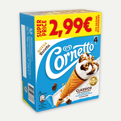 Cornetto Clàsic súper price