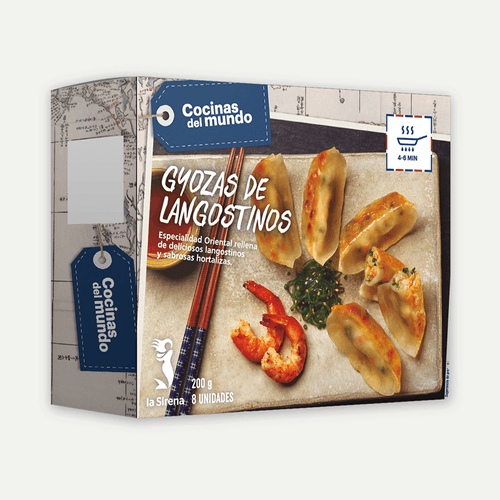 Gyoza de langostinos