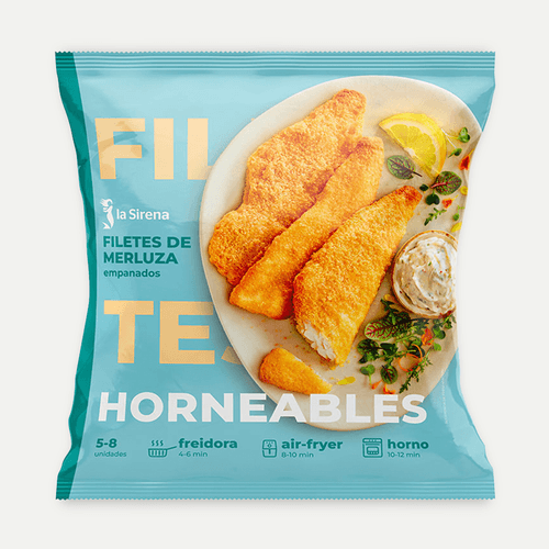 Filets de lluç empanats