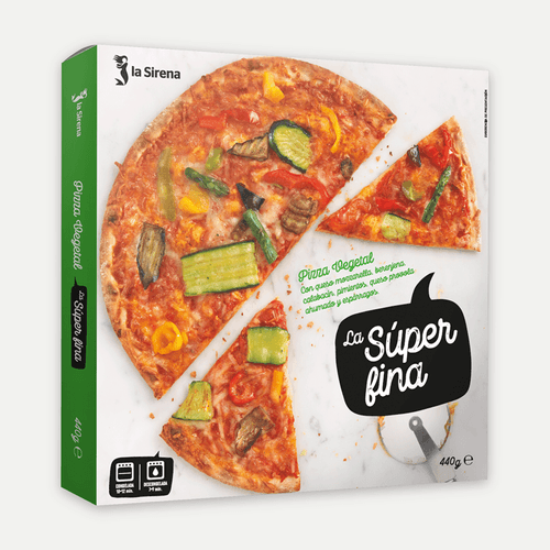 Pizza La Súper fina vegetal