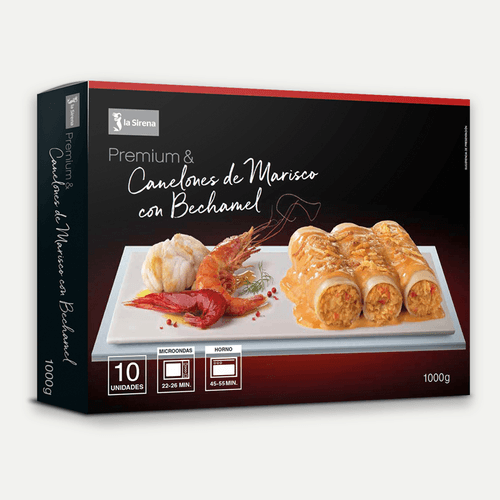 Canelones de marisco Premium