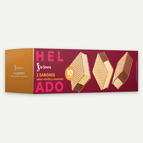 Bloc gelat vainilla i xocolata