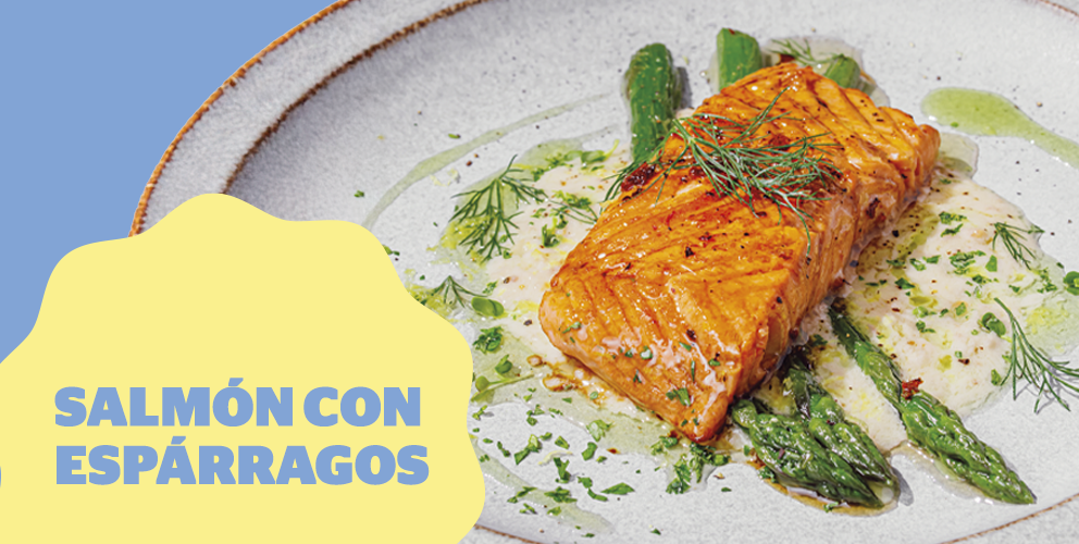 Receta de salmón con espárragos