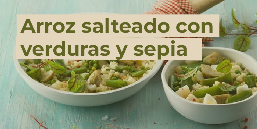 Receta de arroz salteado con verduras