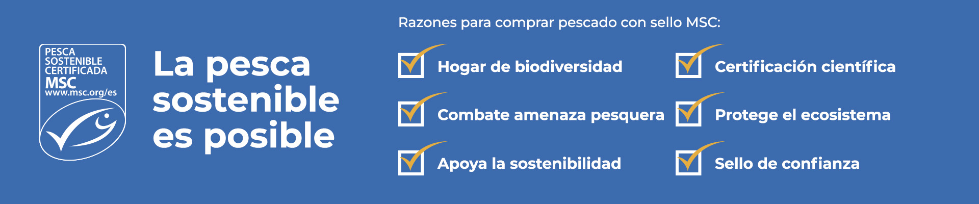 La Sirena y la pesca sostenible. Certificado MSC