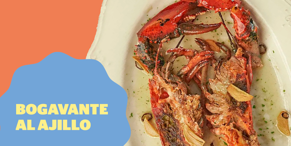 Receta de bogavante al ajillo