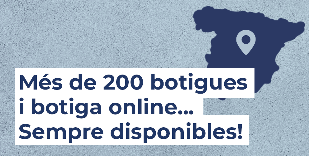 Més de 200 botigues. Visita el mapa de botigues aquí