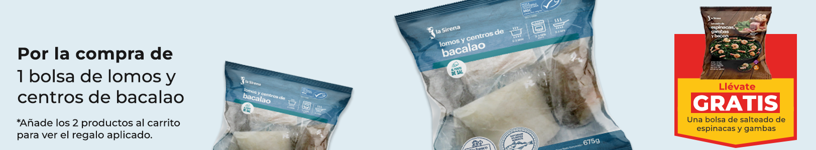 Pack regalo pescado y salteado