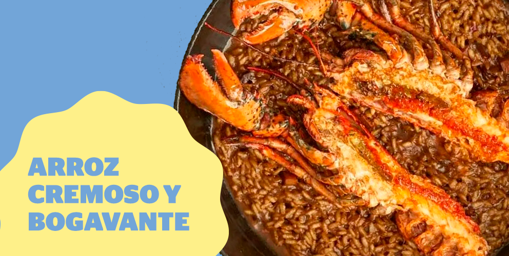 Receta de arroz cremoso con bogavante