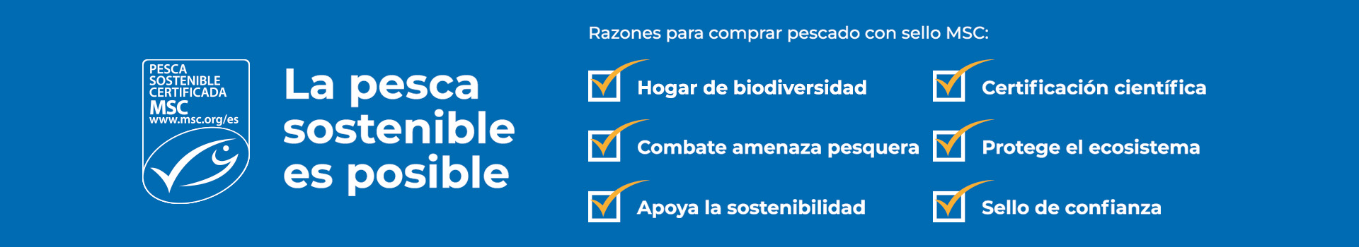 La pesca sostenible es posible. Pescado MSC
