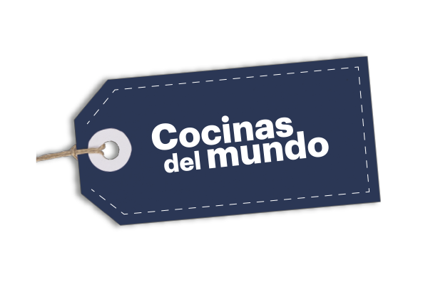 etiqueta de cocinas del mundo