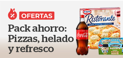 Pack regalo de pizzas y helado