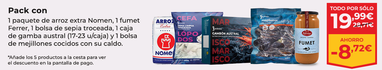pack ahorro paella